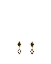 Rebecca Minkoff | Metallic Two Part Diamond Earring | Lyst