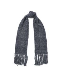 Ralph Lauren | Gray Honeycomb Wool-blend Scarf | Lyst