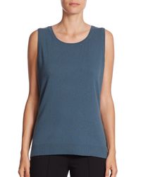 Lafayette 148 New York | Blue Wool Tank Top | Lyst