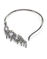 Alexis Bittar | Metallic Miss Havisham Liquid Crystal Asymmetrical Broken Glass Collar Necklace | Lyst