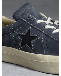 John Varvatos | Gray One Star Burnished Suede Chuck Taylor for Men | Lyst