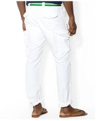 white polo cargo pants