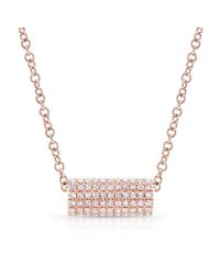 Anne Sisteron - Metallic 14kt Rose Gold Diamond Muffy Necklace - Lyst