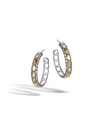 John Hardy | Metallic Legends Naga Medium Hoop Earrings | Lyst