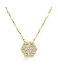 Anne Sisteron | Metallic 14kt Yellow Gold Diamond Honey Necklace | Lyst