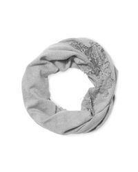 Ralph Lauren | Gray Lace Infinity Scarf | Lyst