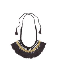 Club Monaco | Black Coin Necklace | Lyst