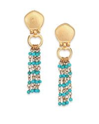 Stephanie Kantis | Blue Cleo Turquoise Beaded Tassel Earrings | Lyst