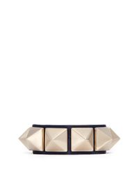 Valentino | Blue 'rockstud' Macro Leather Bracelet | Lyst
