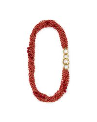 Diane von Furstenberg | Pink Susan Multi-Strand Beaded Necklace | Lyst