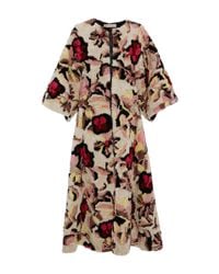 Marni | Black Pimpernel Blossom Jacquard Double Breasted Coat | Lyst