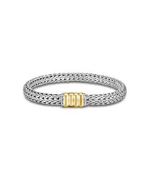 John Hardy | Metallic Classic Chain 6.5mm Bracelet In Silver And 18k Gold | Lyst