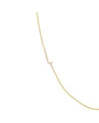 J.Crew | Metallic Maya Brenner 14k Gold Asymmetrical Letter Necklace | Lyst