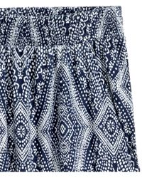 patterned jersey trousers
