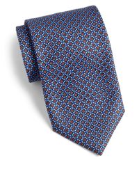Brioni | Blue Mini Floral Print Tie for Men | Lyst