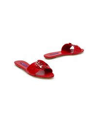 Ralph Lauren | Red Leather Mabrey Sandal | Lyst
