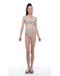 Norma Kamali | Multicolor Bottom Front Zip Bonded | Lyst