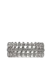 Philippe Audibert | Metallic Concord Weave Swarovski Crystal Bracelet | Lyst
