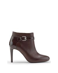 Ralph Lauren | Brown Halyn Calfskin Bootie | Lyst