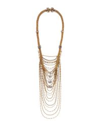 Erickson Beamon | Metallic 'damsel' Iridescent Crystal Mesh Wire Tier Necklace | Lyst