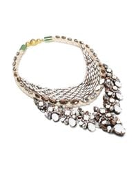 Shourouk | White River Chalk Necklace | Lyst