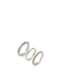 Rebecca Minkoff | Metallic Three Band Ring | Lyst