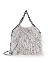Stella McCartney | Gray Falabella Mini Baby Bella Faux Fur Tote | Lyst