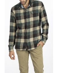 Faherty Brand Durango Cpo Jacket - Green/brown Check for men