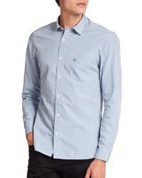 Burberry Brit | Blue Watts Checked Cotton Sportshirt for Men | Lyst
