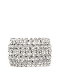 Philippe Audibert | Metallic Double Concord Weave Swarovski Crystal Bracelet | Lyst