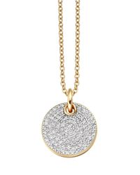 Monica Vinader | Metallic Ava Disc Pendant | Lyst