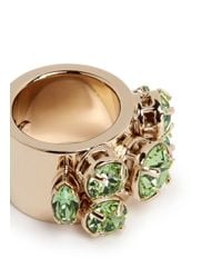 Valentino | Green Rhinestone Ring | Lyst