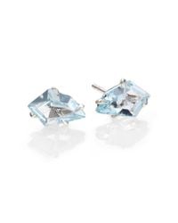 Alexis Bittar Fine | Silver Lake Marquis Light Blue Topaz & Sterling Silver Kite Stud Earrings | Lyst