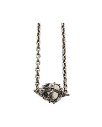 Alexander McQueen | Black Harness Skull Pendant | Lyst