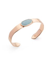 Monica Vinader | Blue Capri Thin Cuff | Lyst