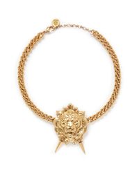 Ela Stone | Metallic 'lion' Metal Appliqué Necklace | Lyst