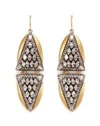 J.Crew | Metallic Crystal Triangles Earrings | Lyst