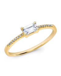 Anne Sisteron | Metallic 14kt Yellow Gold Moonstone Diamond Maddie Ring | Lyst