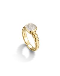 John Hardy | Metallic Square Station Slim Band Ring | Lyst
