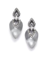 Alexis Bittar | Metallic Coral Deco Lucite & Crystal Link Drop Earrings | Lyst