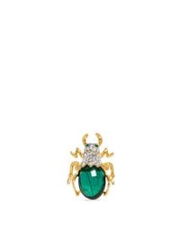 Kenneth Jay Lane | Green Crystal Pavé Resin Jewel Scarab Beetle Ring | Lyst