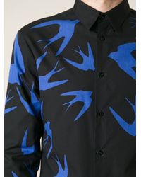 swallow print shirt