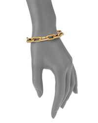 Michael Kors | Metallic Cityscape Chains Pavé Toggle Bracelet | Lyst