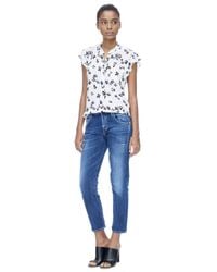 Rebecca Taylor - White Sleeveless Pinwheel Posey Top - Lyst