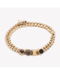 Eddie Borgo - Metallic Double Wrap Collage Bracelet - Lyst