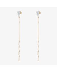 Eddie Borgo - Metallic Glint Linear Drop Earrings - Lyst