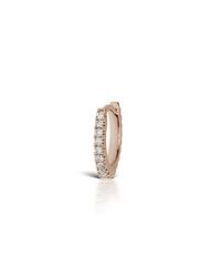 Maria Tash - Pink 1/4" Diamond Single Row Eternity Earring In Rose Gold - Lyst