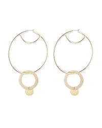 Eddie Borgo - Metallic Nubia Gold-plated Hoop Earrings - Lyst