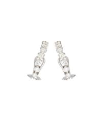 Ana Khouri - White Diamond Time Earrings - Lyst