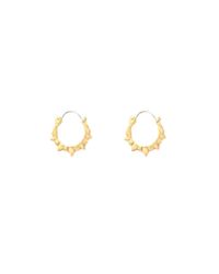 Pamela Love - Yellow Spike Hoop Earrings - Lyst